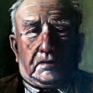 The Patriarch, 16 x 20 inches. Exhibited at the Holburne Portrait Prize 2012, Bath