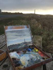 Painting dawn over St Just